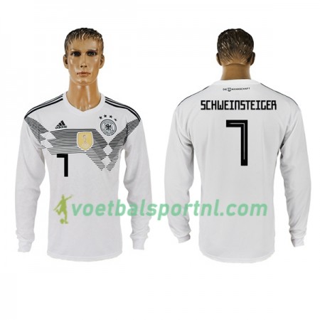 Duitsland Schweinsteiger 7 Thuis Shirt WK voetbal 2018 L/S